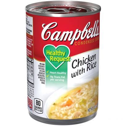 Campbell's® Condensed Healthy Request® Chicken with Rice Soup, 10.5 oz ...