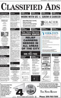 Current Classifieds October 13, 2016 by Yorkton News Review Archive - Issuu