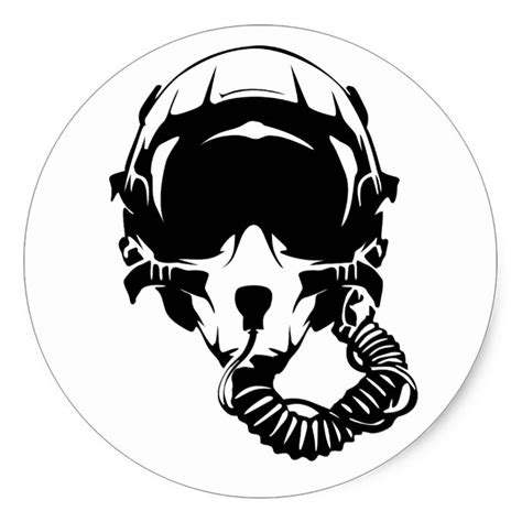 Jet pilot helmet classic round sticker | Zazzle | Pilot tattoo, Aviation tattoo, Pilots art