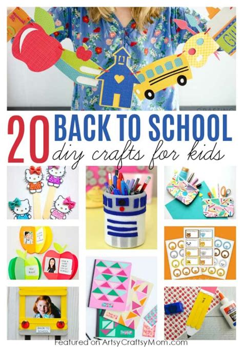 20 Awesome Back to School Crafts for Kids to Make and Gift - Artsy Craftsy Mom