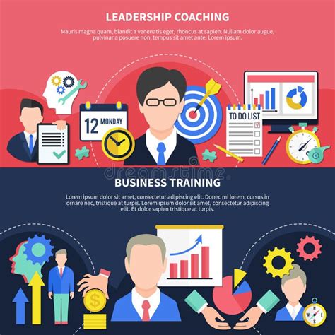 Business Training Banners Set Stock Vector - Illustration of data, information: 111052581