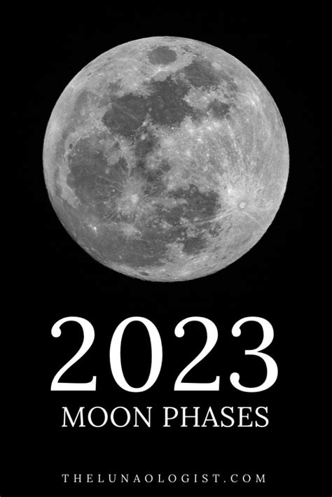 2023 Moon Phases: Lunar Phases Calendar for 2023 - The Lunaologist