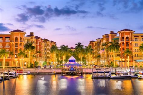 Sunset In Naples,Florida,USA Stock Photo - Image of mexico, fishing ...