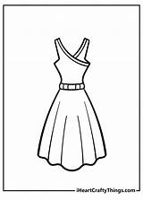 Printable Dress Coloring Page Updated 2023  Home sketch template