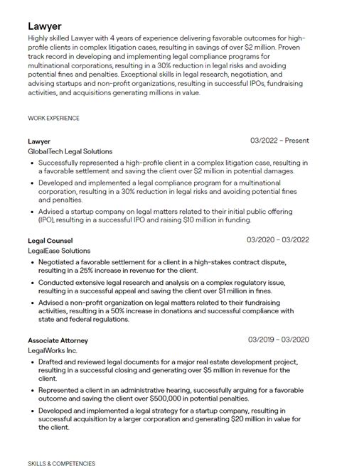 1+ Lawyer Resume Examples [with Guidance]