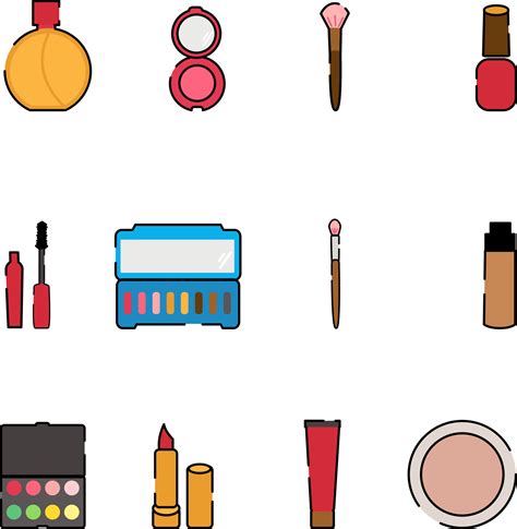 Beauty products, illustration, vector on a white background. 13795540 Vector Art at Vecteezy