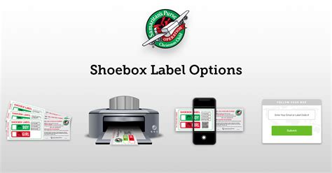 Shoebox Label Options