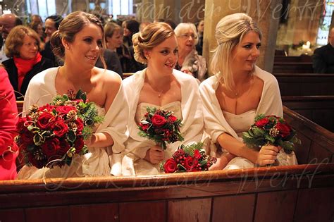 THREE OF THE BRIDESMAIDS ... LOOKING GOOD