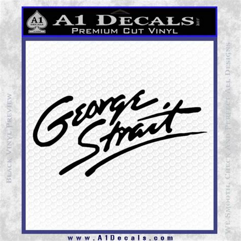 George Strait Decal Sticker » A1 Decals