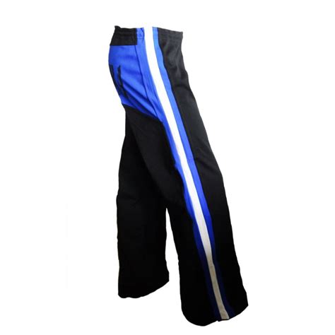 Capoeira Pants - Black and Blue