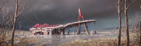 🔥 Free Download Daily Hd Wallpaper Fallout Red Rocket Gas Station by ...