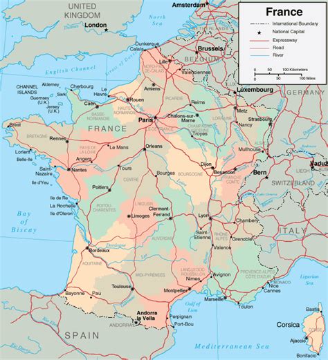 MAP OF FRANCE » Nağberr