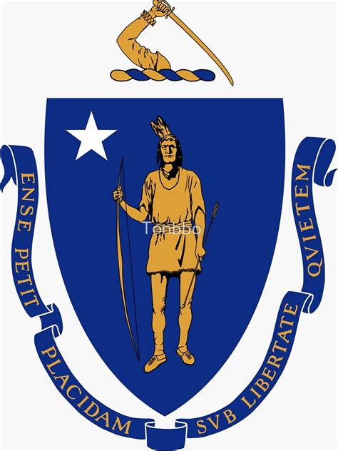 "Massachusetts Seal" Sticker for Sale by Tonbbo | Redbubble