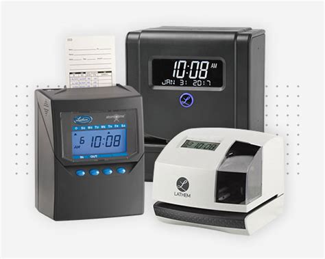 Electronic Punch Time Clocks & Document Stamps | Lathem