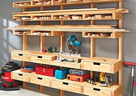 Multipurpose Lumber Center Woodworking Project Woodsmith Plans in 2020 | Lumber storage, Tool ...