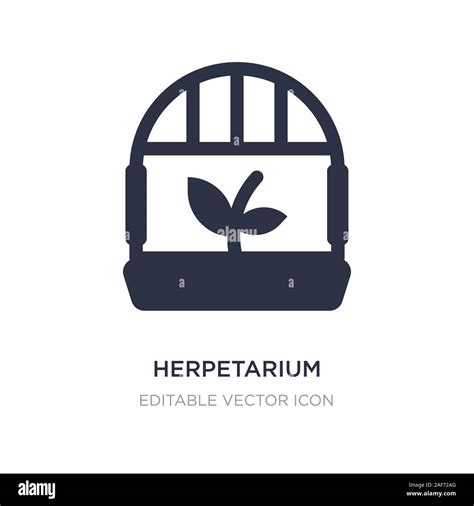 herpetarium icon on white background. Simple element illustration from Animals concept ...