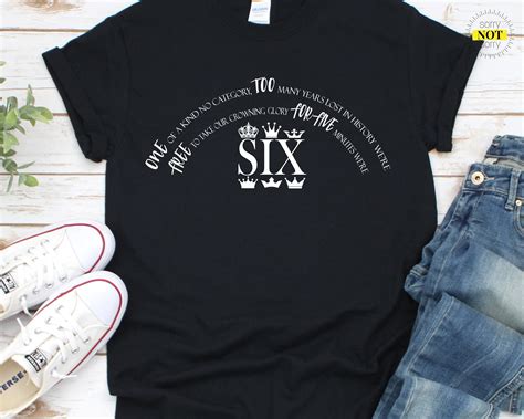 Six the Musical Unofficial Queen Musical Theatre T-Shirt | Etsy | T ...