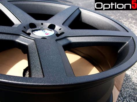 OPTION 5 WHEELS: Texture Matte Black powder coat.