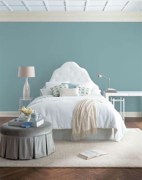 Cathedral Glass Paint Color From PPG - Glidden | Bedroom wall, Teal ...