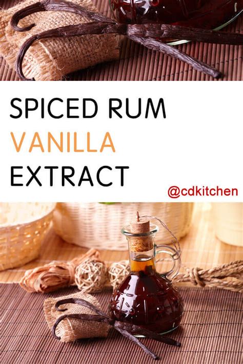 Spiced Rum Vanilla Extract Recipe | CDKitchen.com