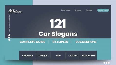 121+ Attractive Car Slogans & Taglines Sample - Tiplance