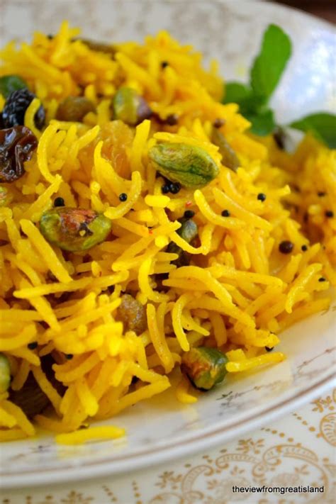 Indian Style Saffron Rice • The View from Great Island