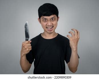 Man Murder Holding Knife Gesture Scared Stock Photo 2209890309 | Shutterstock