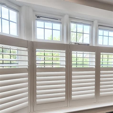 Louvered Shutter Styles Bay Window Designs Durable PVC Plantation ...