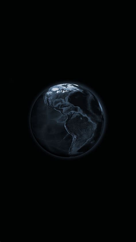 Dark, planet, earth, minimal, photoshop, 1080x1920 wallpaper Iphone Wallpaper Earth, Watercolor ...