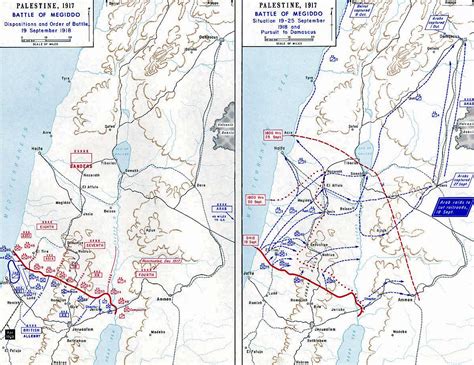 Map of the Battle of Megiddo - Sep 19-21, 1918