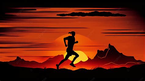 Sport Sunset Running Background, Sports, Sunset, Run Background Image ...