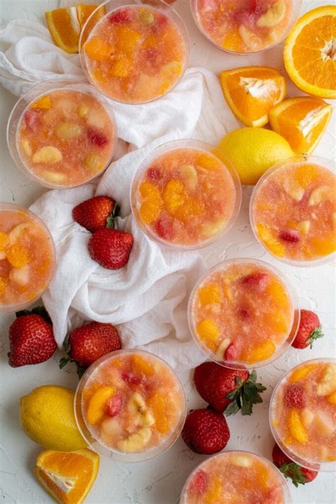 Slushy Frozen Fruit Cups Recipe | YellowBlissRoad.com