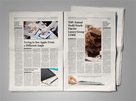 Indesign Newspaper Template Free - Printable Templates