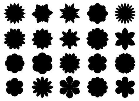 Flower Silhouette Vector Art, Icons, and Graphics for Free Download