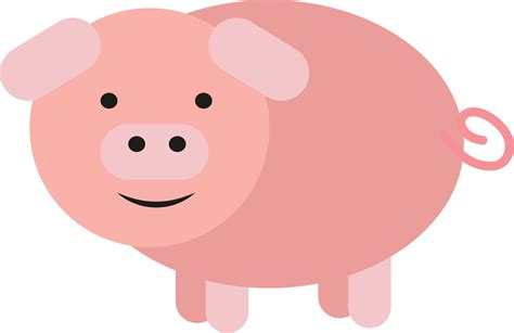 Baby pig, illustration, vector on a white background. 13449529 Vector ...