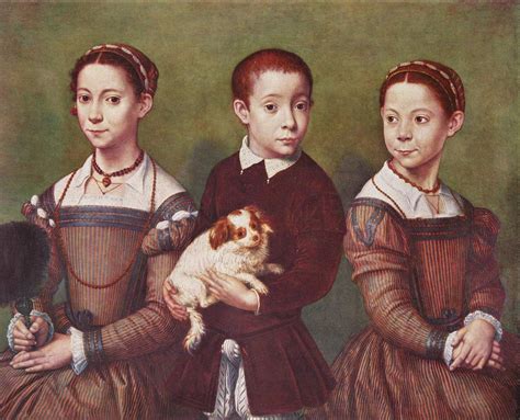 Three Children with Dog - Sofonisba Anguissola Great detail in this large size! | Renaissance ...