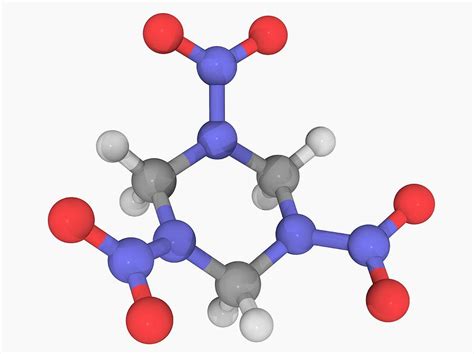 Rdx Explosive Molecule Photograph by Laguna Design/science Photo Library