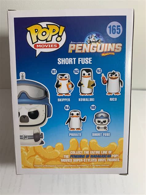 Penguins of Madagascar Short Fuse Funko Pop Vinyl Figure Movies 165 - Etsy