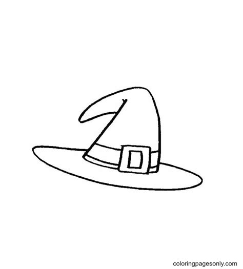 98 Witch Hat Coloring Pages - ColoringPagesOnly.com