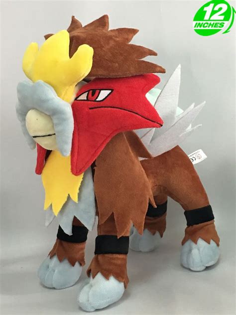 Pokemon Go Entei Plush 12'' Toy Game Stuffed Doll Soft Figure PNPL6317 New! #OLY | Animal plush ...