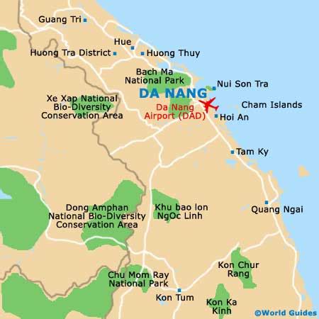 Da Nang Maps and Orientation: Da Nang, South Central Coast, Vietnam