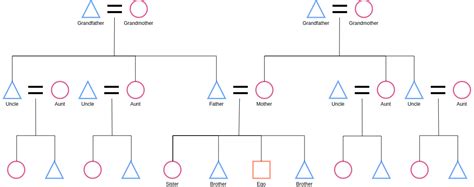 Kinship Chart Example Kinship Diagram Example