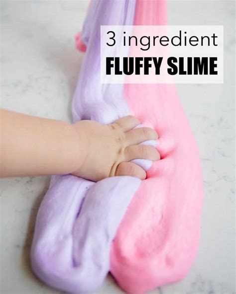 How to make fluffy slime with just 3 ingredients - I Heart Naptime