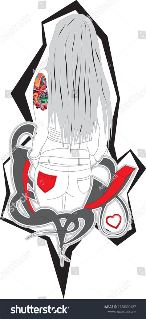 Love Girl Graffiti Drawing Sketch Stock Vector (Royalty Free ...