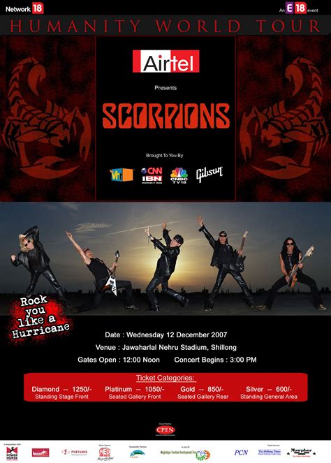 Scorpions | Scorpions concert, Concert posters, Concert