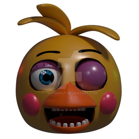 Toy Chica Head WIP by TBFPSBoLt on DeviantArt