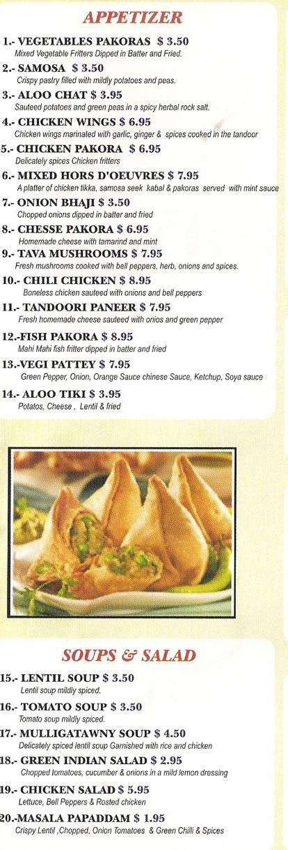 Curry House Indian Bistro & Bar Menu - Urbanspoon/Zomato