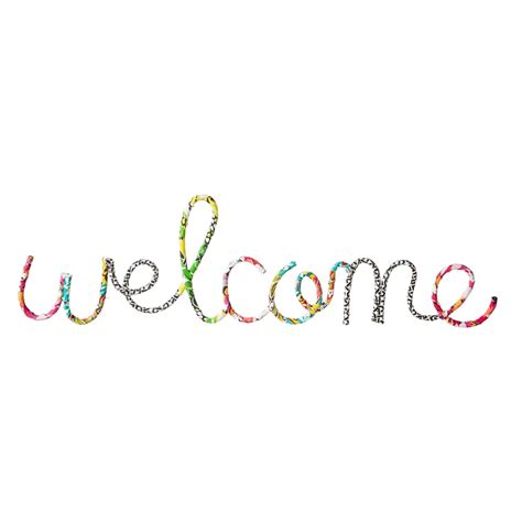 Cape Craftsman Multi-Colored Cursive Welcome Sign - Walmart.com