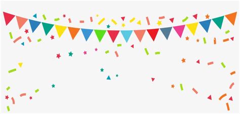 Clipart Transparent Banner Flag Clip Art Rave Party - Flags Party Png ...