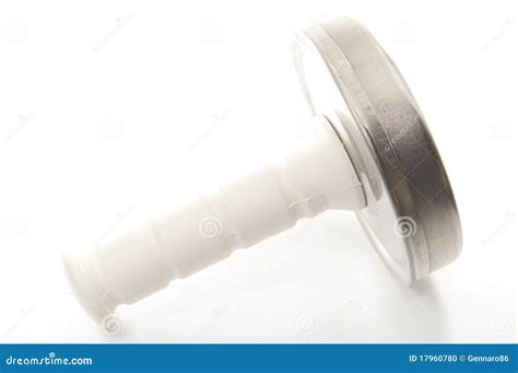 Meat mallet on white stock photo. Image of stainless - 17960780